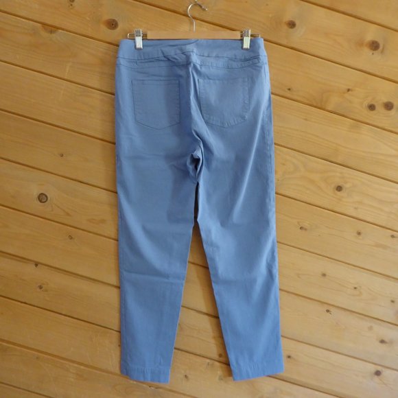 Soft Surroundings Pants - Soft Surroundings Pastel Blue Waistband Pull On Casual Ankle Pants 29228 S